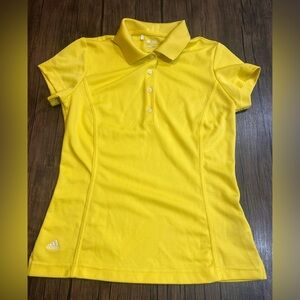 Adidas Climalite Women’s Golf Polo Yellow Size Small